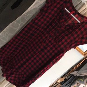 Cute checked tunic dress